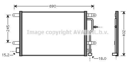 Радиатор кодиционера AVA COOLING AI5199