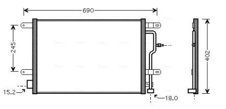 Радиатор кодиционера AVA COOLING AI5199