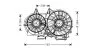 AVA AUDI Вентилятор радіатора (з дифузором) A4 B6 00-, A4 B7 04-, SEAT AVA COOLING AI7506 (фото 1)
