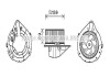 AVA AUDI Вентилятор салону 80 B4 91-, Audi A4 AVA COOLING AI8372 (фото 1)