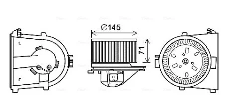 Вентилятор салону VAG (вир-во AVA) AVA COOLING AI8376