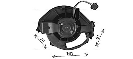 Вентилятор отопителя салона Audi A6 (C6) (04-) AVA AVA COOLING AI8452