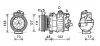AVA VW Компресор кондиціонера Audi A1/3,Q2/3, TT, Seat, Skoda Fabia, Octavia II,III, Roomster, SuperB, Caddy III, Golf V,VI,VII, Jetta, Passat, Tiguan, Touran AVA COOLING AIAK359 (фото 1)