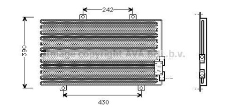 Радіатор кондиціонера AVA COOLING AL5063