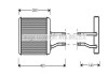 AVA ALFA ROMEO Радіатор опалення 156 1.6-3.2 97-, GTV, SPIDER AVA COOLING AL6073 (фото 1)