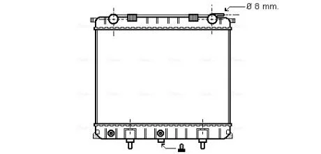 AVA LAND ROVER Радіатор охолодження Range Rover II 2.5D 94- AVA COOLING AU2132
