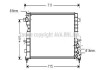 AVA LAND ROVER Радіатор охолодження двиг. Discovery II 2.5Td 98- AVA COOLING AU2165 (фото 1)