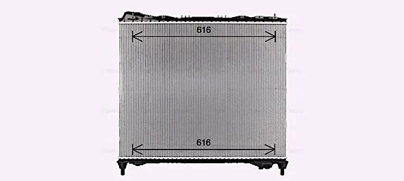 Радиатор охлаждения двигателя Land Rover Defender (21-), Range Rover (12-21), Di AVA COOLING AU2337 (фото 1)