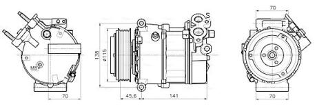 Компресор кондицiонера AVA COOLING AUAK354