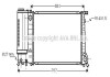 AVA BMW Радіатор охолодження двиг. 5 (E34) AVA COOLING BW2090 (фото 1)