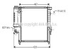 Радиатор охлаждения двигателя BMW316/8/20/5 E36 MT 90- (Ava) AVA COOLING BW2124 (фото 1)