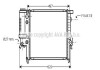 AVA BMW Радіатор охолодження 3 E30 1.6/1.8 AVA COOLING BW2137 (фото 1)