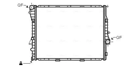 Радіатор, Система охолодження двигуна AVA COOLING BW2274