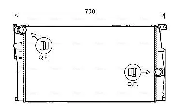 Радиатор охлаждения двигателя BMW 1 (F20) (11-19), 3 (F30) (12-18) MT AVA COOLING BW2455