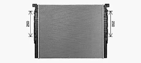 Радіатор, Система охолодження двигуна AVA COOLING BW2620