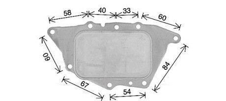 AVA BMW Оливний радіатор (без корпуса) 2 Active Tourer (F45) 13-, 2 Gran Tourer (F46) 14-, X1 (F48) 14- AVA COOLING BW3594