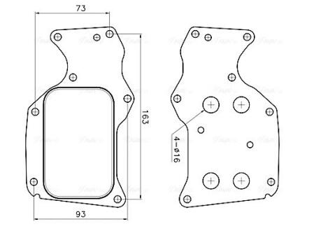 Охолоджувач оливи AVA COOLING BW3629