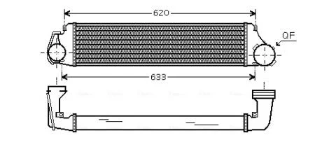 Охладитель наддувочного воздуха AVA COOLING BW4282
