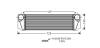 AVA BMW Інтеркулер 5 (F10) 10-, 5 Gran Turismo (F07) 09-, 5 Touring (F11) 10-, 7 (F01, F02, F03, F04) 08- AVA COOLING BW4376 (фото 1)