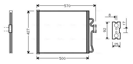 Радиатор кодиционера AVA COOLING BW5192