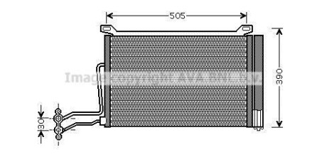 Радіатор кондиціонера AVA COOLING BW5264D