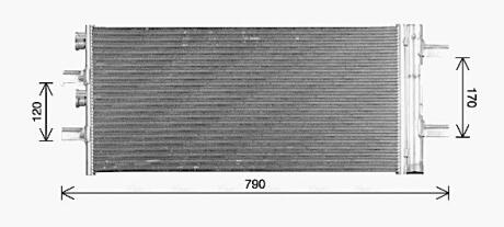 Радіатор кодиціонера AVA COOLING BW5617D (фото 1)