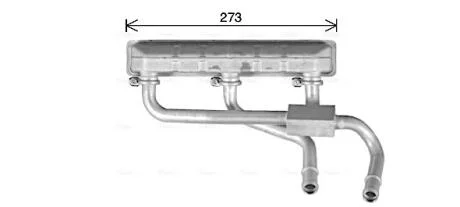 Радіатор обігрівача салону BMW X5 E70, F15 (07-18) X6 E71, F16 (08-19) AVA AVA COOLING BW6600