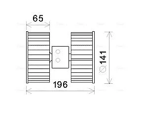 AVA Вентилятор салона BMW 3 SERIES E36 (1991) 316I 1.6 AVA COOLING BW8475