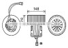 Вентилятор отопителя салона BMW 5f10 09>16, 7F01 08> LHD AC+ AVA AVA COOLING BW8539 (фото 1)