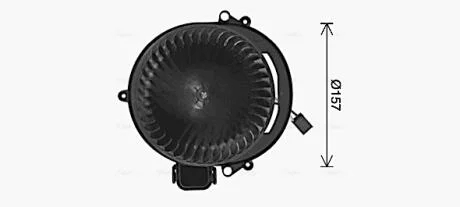 Вентилятор отопителя салона BMW 3F30 4F32 1F20 1F21  AVA AVA COOLING BW8611
