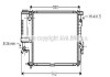 Радиатор, Система охлаждения двигателя AVA COOLING BWA2186 (фото 1)