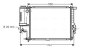 Радиатор охлаждения двигателя BMW 5 E39 (96-03) 2.0i, 2.5i, 2.8i AVA COOLING BWA2201 (фото 1)