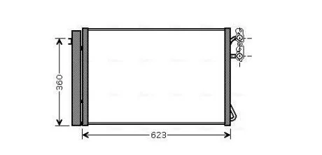 Радіатор кондиціонера AVA COOLING BWA5295D