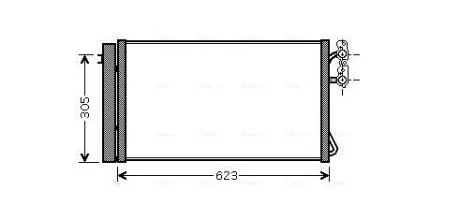 Радіатор кондиціонера AVA COOLING BWA5296D