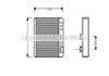 Радиатор отопителя салона BMW 3e46 00>, X3e83 AVA AVA COOLING BWA6211 (фото 1)