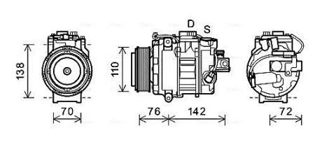 Компрессор AVA COOLING BWAK419