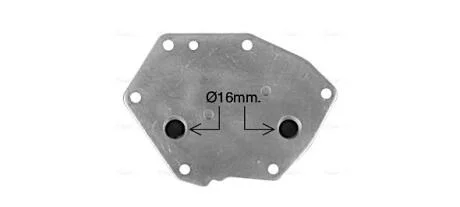 Радіатор масляний Ford Mondeo IV 2,2TDCI 07>, LR Evogue 2,2D 11>, PSA 2,2HDI 407 508 AVA AVA COOLING CN3326