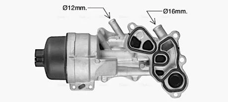 Радіатор масляний CITROEN/ MINI / PEUGEOT (вир-во AVA) AVA COOLING CN3337H
