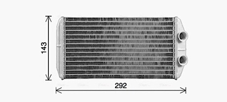 Радіатор пічки AVA COOLING CN6338