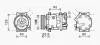 AVA CITROEN Компресор кондиціонера C4 GRAND PICASSO I 2.0 09-, C4 GRAND PICASSO II 1.6 13-, C4 II 2.0 HDi 09-, DS, PEUGEOT AVA COOLING CNAK282 (фото 1)
