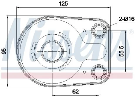 AVA CHRYSLER Оливний радіатор (без корпуса) Voyager IV 2.5/2.8CRD 00-, Jeep Cherokee AVA COOLING CR3150