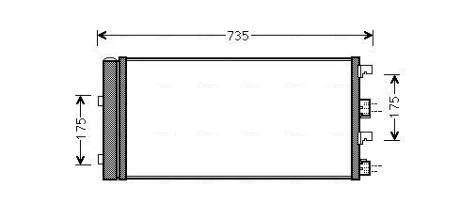 Радиатор кодиционера AVA COOLING DAA5004D