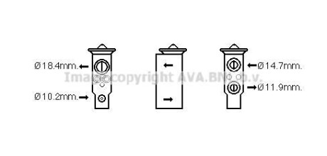 Клапан кондиціонера AVA COOLING DN1389