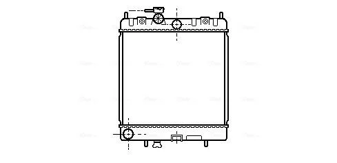 AVA Радіатор охолодження NISSAN MARCH (1993) 1.0 AVA COOLING DN2130 (фото 1)