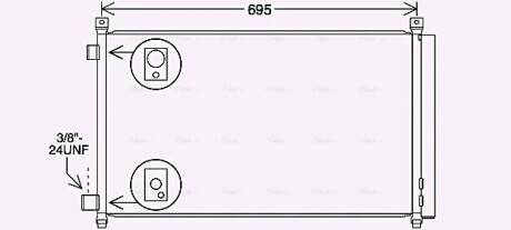 Радіатор кодиціонера AVA COOLING DN5456D