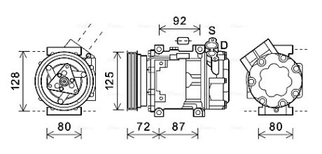 AVA NISSAN Компресор кондиціонера QASHQAI / QASHQAI +2 1.5 06- AVA COOLING DNAK429