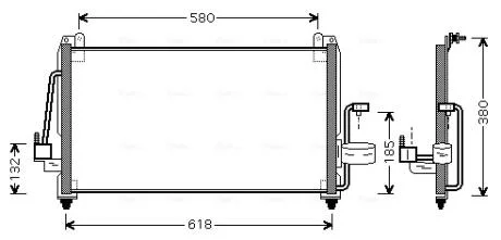 Радіатор кодиціонера AVA COOLING DW5040