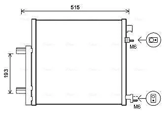 AVA CHEVROLET Радіатор кондиціонера (конденсатор) Spark 1.0/1.2 10- AVA COOLING DWA5140D (фото 1)