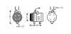 AVA CHEVROLET Компресор кондиціонера MATIZ 0.8 05-, SPARK 0.8 05-, DAEWOO AVA COOLING DWAK079 (фото 1)
