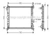 Радіатор охолодження двигуна FOCUS 14/6/8 MT +AC 98-05 (Ava) AVA COOLING FD2264 (фото 1)